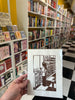 "Meet Me At the Bookstore" lino cut print