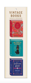 Vintage Books Magnetic Bookmarks