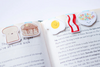 Breakfast Mini Magnetic Bookmarks (set of 5)