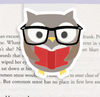 Jumbo Magnetic Bookmark - Owl