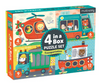 Transportation 4-in-a-Box Puzzle Set