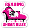Reading is Shear Bliss Sticker