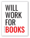 Will Work For Books Sticker