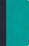 CSB Personal Size Bible (Teal/Navy LeatherTouch)