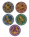 The Hunger Games Mockingjay Icon Stickers - Set of 5