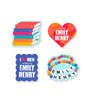 Emily Henry Stickers - Set of 4