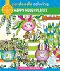 Happy Houseplants: Cheerful Greenery to Color and Display (Zendoodle Coloring)