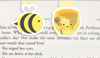 Mini Magnetic Bookmark - Bee & Honey (2-pack)