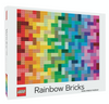 LEGO Rainbow Bricks 1000 piece puzzle