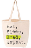 Eat, Sleep, Read, Repeat. Tote