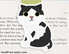 Jumbo Magnetic Bookmark - Tuxedo Cat